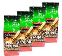 Najjar - Café arabe moka moulu à la cardamome en lot de 4 pièces de 450 g par paquet