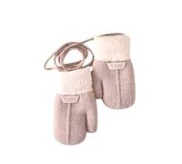 NAJZYBA MMoufle Hiver Fille Garçon Moufle Epais Enfant Gant Tricoté avec Ficelle Gant Chaud Moufle Mignon pour Enfants Moufles Bébé Thermique Mitaines Tricoté Crochet Chaud Douce Gants de 1-6 Ans