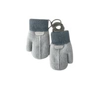 NAJZYBA MMoufle Hiver Fille Garçon Moufle Epais Enfant Gant Tricoté avec Ficelle Gant Chaud Moufle Mignon pour Enfants Moufles Bébé Thermique Mitaines Tricoté Crochet Chaud Douce Gants de 1-6 Ans