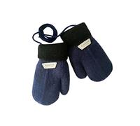 NAJZYBA MMoufle Hiver Fille Garçon Moufle Epais Enfant Gant Tricoté avec Ficelle Gant Chaud Moufle Mignon pour Enfants Moufles Bébé Thermique Mitaines Tricoté Crochet Chaud Douce Gants de 1-6 Ans
