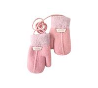 NAJZYBA MMoufle Hiver Fille Garçon Moufle Epais Enfant Gant Tricoté avec Ficelle Gant Chaud Moufle Mignon pour Enfants Moufles Bébé Thermique Mitaines Tricoté Crochet Chaud Douce Gants de 1-6 Ans