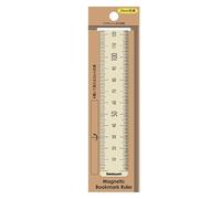 Nakabayashi DBR-LW Règle marque-page magnétique 9,8" (25 cm), ivoire
