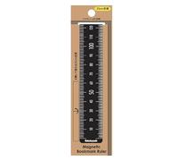 Nakabayasi Règle marque-page aimantée 25 cm Noir DBR - LD