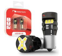 Nakamichi Ampoules BA9S T4W LED SMD pour voiture remplace 47830 64111 3893 CANBUS sans erreur idéal pour intérieur, plafonnier, plaque d’immatriculation, boîte à gants (Blanc Xénon, 12 LED, Lot de 2)