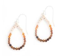 NAKAMOL Boucles d'oreilles en forme de poire avec perles jaunes - Choix de couleurs, Métal, Pas de gemme