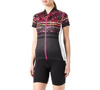 Nakamura Tiara, Maillot vélo Femme, Black/Multicolor, 36