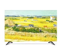NAKAN Housse de Télévision Anti-poussière 22-80 Pouces en Tissu Polyester Protecteur D'écran Lisse d'impression d'art pour La Télévision Plasma LED LCD(Color:Champ,Size:27in)