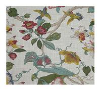 NAKAN Tissu D'ameublement D'aspect Lin 140cm de Large Tissu à Fleurs Imprimées en Polyester pour Coussin de Canapé, Meubles, Bricolage(Color:1,Size:3m)