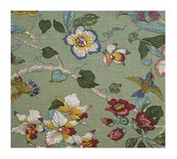 NAKAN Tissu D'ameublement D'aspect Lin 140cm de Large Tissu à Fleurs Imprimées en Polyester pour Coussin de Canapé, Meubles, Bricolage(Color:7,Size:2m)