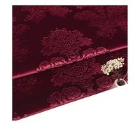 NAKAN Tissu de Velours Gaufré Tissu D'ameublement au Mètre 140cm Large Style Vintage pour Décoration Intérieure, Artisanat de Couture, Housse de Canapé, Rideau(Color:RED2)