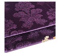 NAKAN Tissu de Velours Gaufré Tissu D'ameublement au Mètre 140cm Large Style Vintage pour Décoration Intérieure, Artisanat de Couture, Housse de Canapé, Rideau(Color:Violet)