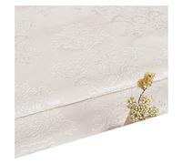 NAKAN Tissu de Velours Gaufré Tissu D'ameublement au Mètre 140cm Large Style Vintage pour Décoration Intérieure, Artisanat de Couture, Housse de Canapé, Rideau(Color:Blanc)