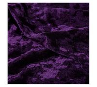 NAKAN Tissu de Velours Panne au Mètre 160cm Large pour Tapisserie D'ameublement, Housse de Siège de Chaise de Canapé, Artisanat Couture, Bricolage Vêtements, Costume(Color:Violet foncé)
