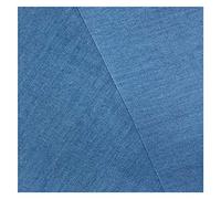 NAKAN Tissu Denim Lavé au Mètre 150cm de Large Tissu de Jeans Robe Léger 100% Coton pour Vêtements, Artisanat à Coudre, Non Extensible(Color:Bleu Clair)