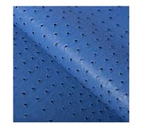 NAKAN Tissu en Similicuir avec Motif D'autruche 138x100cm PU Imitation Cuir Vinyle pour Tapisserie D'ameublement, Artisanat Bricolage, Sacs,Arc de Cheveux Boucles d'oreilles(Color:blue-24)