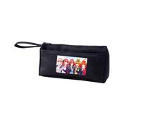 Nakano Trousse à crayons Nakano Miku Anime Trousse à crayons Nakano Itsuki Grande capacité avec poignée Sangle Sac à crayons pour étudiant Organiseur de maquillage Porte-monnaie, Noir Type 1, 21 x 9.5