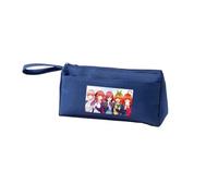 Nakano Trousse à crayons Nakano Miku Anime Trousse à crayons Nakano Itsuki Grande capacité avec poignée Sangle Sac à crayons pour étudiant Organiseur de maquillage Porte-monnaie, Bleu Type 1, 21 x 9.5