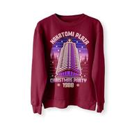 Nakatomi Plaza Party 1988 Pull de Noël amusant des années 80 Bruce, bordeaux, L