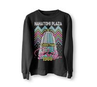 Nakatomi Plaza Party 1988 Pull de Noël moche pull de Noël drôle années 80 Die Movie Bruce, couleurs rétro, Noir , XL