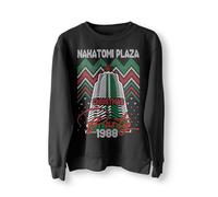Nakatomi Plaza Party 1988 Pull de Noël moche pull de Noël drôle années 80 Die Movie Bruce Pull rétro de Noël, Noir , XXL