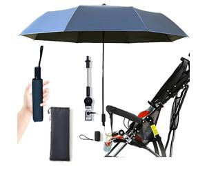 Nakazawa ombrelle poussette, ombrelle poussette universelle universel, Réglable pour tous les modèles de poussettes, ombrelle anti uv poussette.(bleu foncé)