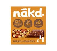 Nakd Barres tendres de dattes et cacahuetes, sans sucre ajoute