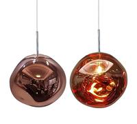 NAKEAH Lampe à suspension en lave, lampe à suspension de plafond en verre moderne de forme irrégulière luminaire suspendu lustre décoratif pour magasin club salle à manger éclairage intérieur base