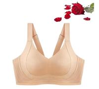 NAKEAH Soutien-gorge push-up sans armatures et non marquant pour la peau, soutien-gorge sans armatures pour la peau, soutien-gorge d'été fin sans couture, chair, L