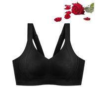 NAKEAH Soutien-gorge push-up sans armatures et non marquant pour la peau, soutien-gorge sans armatures pour la peau, soutien-gorge d'été fin sans couture, Noir , L