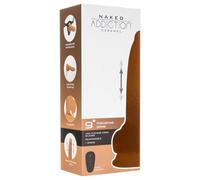 Naked Addiction - gode vibrant à mouvements va-et-vient - 23cm - noir