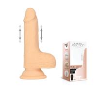 Naked Addiction Thrusting Dong RC Vibromasseur Tons de peau clairs 4"