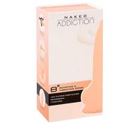 Naked Addiction - Vibromasseur rotatif - réaliste 20 cm - couleur chair
