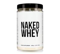 Naked Whey - Poudre de Protéine de Lactosérum, Sans Arôme, Sans OGM, Sans Soja, Sans Gluten - Favorise la Croissance Musculaire et la Récupération - 450g