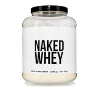 Naked Whey - Poudre de Protéine de Lactosérum, Sans Arôme, Sans OGM, Sans Soja, Sans Gluten - Favorise la Croissance Musculaire et la Récupération - 2280g