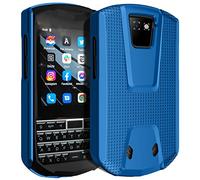 Nakedcellphone Case for Unihertz Titan Pocket Phone, [Grid Texture] Slim Hard Shell Protector Cover - Blue
