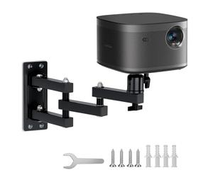 Nakelulu Support Mural Pliable pour Projecteur, Support de Videoprojecteur avec Vis 1/4", Support Mural Retroprojecteur Réglable Rotation à 360° pour Le Home Cinéma, Le Bureau et la Salle de Jeu