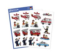 Naklejki papierowe Z Design Strazak policjant Feuerwehr Paper Material