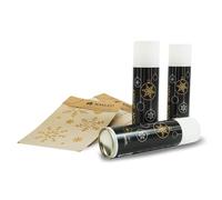 NAKLEO 3 Pcs Spray Neige Artificielle pour Noël Décorations plus Pochoirs Gratuits, 250 ml Blanc, Fausse Neige Décorative pour Vitre et Pochoirs de Fenêtre et Arbre de Noël Effet, Flocons de Neige DIY