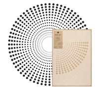 NAKLEO Grand Pochoir de Peinture, Diamètre 105 cm, Réutilisable Pochoir de Mandala à Points, Modèle en Plastique pour l'Artisanat d'Art, Motif Géométrique pour Peinture, Mur Sol Bois Tissu Meuble