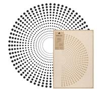 NAKLEO Grand Pochoir de Peinture, Diamètre 60 cm, Réutilisable Pochoir de Mandala à Points, Modèle en Plastique pour l'Artisanat d'Art, Motif Géométrique pour Peinture, Mur Sol Bois Tissu Meuble