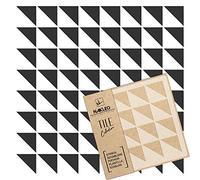 NAKLEO Pochoir à Carreaux pour Peinture 20x20cm, Modèle en Plastique et Réutilisable, Lavos Triangles Répétitif Marocain, DIY Bricolage Décoration, Pavé Blocs Béton Sol Mur