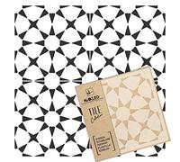 NAKLEO Pochoir à Carreaux pour Peinture 33x33cm, Modèle en Plastique et Réutilisable, Havana Géométrique Triangle, DIY Bricolage Décoration, Pavé Blocs Béton Sol Mur