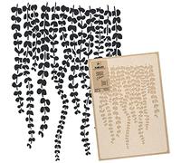 NAKLEO Pochoir de Fleurs pour Peinture Murale Grand Format 43x64cm, Modèle en Plastique et Réutilisable, Suspendu Plante Feuilles, DIY Bricolage Artisanat Décoration a Peindre, Bois Tissu Mueble