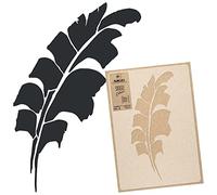 NAKLEO Pochoir de Fleurs pour Peinture Murale Grand Format 43x64cm, Modèle en Plastique et Réutilisable, Tropical Banane Feuille, DIY Bricolage Artisanat Décoration a Peindre, Bois Tissu Mueble