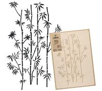NAKLEO Pochoir de Fleurs pour Peinture Murale Grand Format 43x64cm, Modèle en Plastique et Réutilisable, Bambou Lignes Grimpeur Plante, DIY Bricolage Artisanat Décoration a Peindre, Bois Tissu Mueble