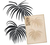NAKLEO Pochoir de Fleurs pour Peinture Murale Grand Format 43x64cm, Modèle en Plastique et Réutilisable, Fronde Palmier Areca, DIY Bricolage Artisanat Décoration a Peindre, Bois Tissu Mueble