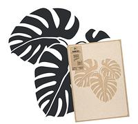 NAKLEO Pochoir de Fleurs pour Peinture Murale Grand Format 59x95cm, Modèle en Plastique et Réutilisable, Tropical Monstera Feuille, DIY Bricolage Artisanat Décoration a Peindre, Bois Tissu Mueble