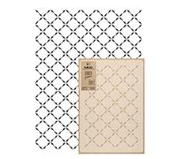 NAKLEO Pochoir Mural pour Peinture Grand Format 59x95cm, Modèle Répétitif en Plastique, Réutilisable, À Motifs Clôture À Carreaux Géométrique, DIY Bricolage Artisanat Décoration a Peindre