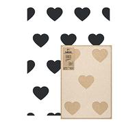 NAKLEO Pochoir Mural pour Peinture Grand Format 59x95cm, Modèle Répétitif en Plastique, Réutilisable, Coeur Amour Saint Valentin Géométrique, DIY Bricolage Artisanat Décoration a Peindre