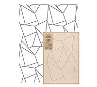NAKLEO Pochoir Mural pour Peinture Grand Format 59x95cm, Modèle Répétitif en Plastique, Réutilisable, Lignes Triangle Figure Art Deco Géométrique, DIY Bricolage Artisanat Décoration a Peindre